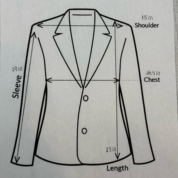 GAP Classic Houndstooth Blazer black-ivory Size 8 - Picture 10 of 12